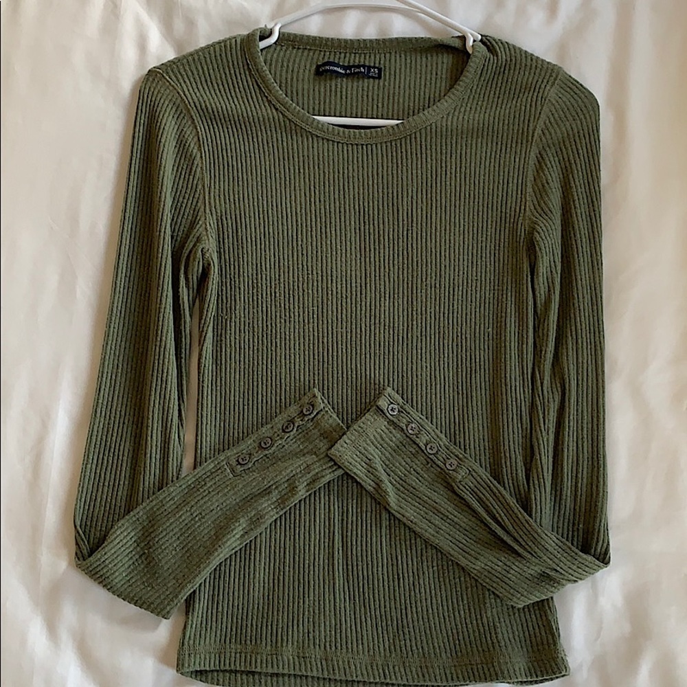Abercrombie & Fitch Slim Ribbed Long sleeve top